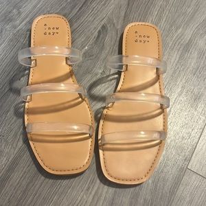 A New Day clear jelly sandal. Size 6.